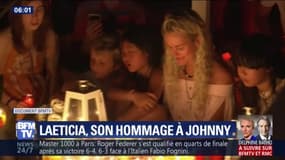Veillée en musique sur la tombe de Johnny Hallyday pour Laeticia