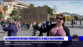 Nice: la manifestation féministe rassemble des centaines de participantes