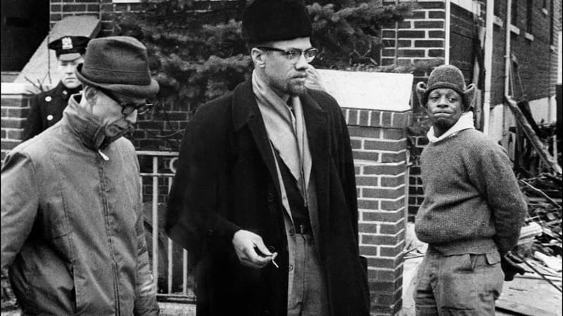 Une photo non datée de Malcom X, figure de la lutte pour les droits civiques aux Etats-Unis.