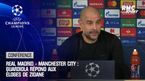 Real Madrid-Manchester City : Guardiola répond aux éloges de Zidane