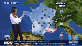 La météo pour ce vendredi 24 août 2018