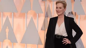 Meryl Steep lors du photocall de la 87e cérémonie des Oscars.