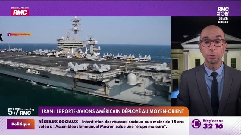 Iran : Le porte-avions américain déployé au Moyen-Orient