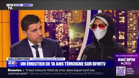 Émeutes: "Je dois me laisser faire du coup?", l'échange entre un émeutier et Guillaume Farde, consultant police-justice BFMTV