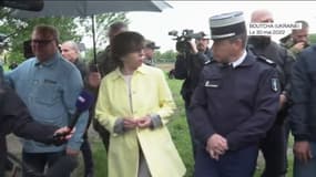 Les premières images de la ministre des Affaires étrangères Catherine Colonna à Boutcha en Ukraine