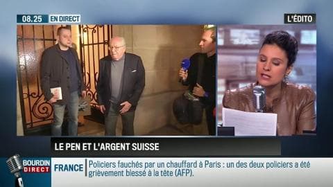 Le parti pris d'Apolline de Malherbe: Jean-Marie Le Pen est accusé d'avoir caché de l'argent en Suisse - 28/04