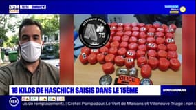 Paris: 18 kilos de haschich ont été saisis dans le 15ème arrondissement