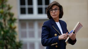 La ministre de la Culture Rachida Dati à Matignon le 23 septembre 2024