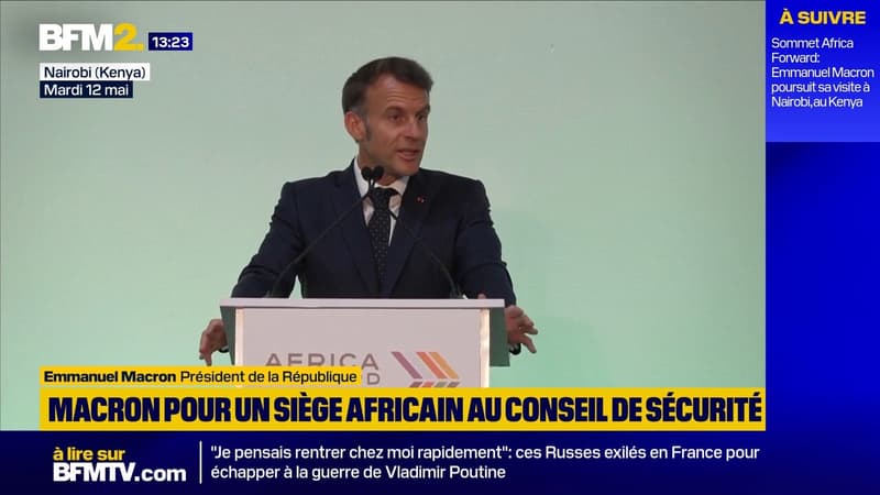 Emmanuel Macron plaide pour la présence de l'Afrique comme membre permanent au Conseil de sécurité de l'ONU