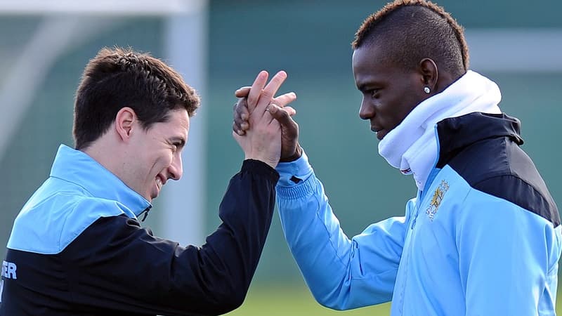 Samir Nasri et Mario Balotelli