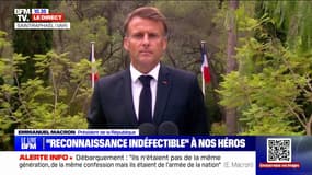 "Nous n'oublions rien": Emmanuel Macron rend hommage aux combattants venus d'Afrique lors du 80e anniversaire du débarquement en Provence