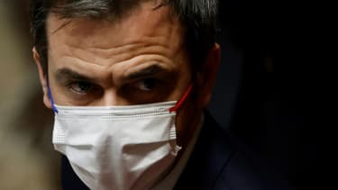 Le ministre de la Santé Olivier Véran, le 2 mars 2021 à Paris