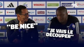 Strasbourg : "Be nice", l'amusant échange entre Rosenior et son traducteur