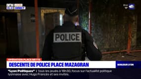 Lyon: une opération de police antistupéfiants place Mazagran 