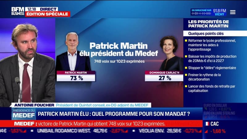 Patrick Martin élu : Quel programme pour son mandat ?