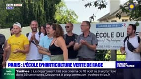 Paris: des enseignants en grève à l'école d'horticulture