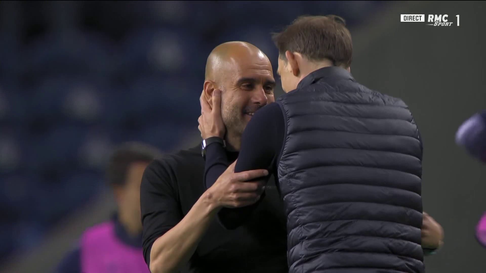 L'accolade Guardiola-Tuchel L'accolade Guardiola-Tuchel