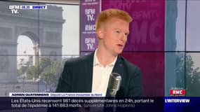 Adrien Quatennens (LFI) estime que les masques doivent être gratuits pour tous au titre de "l'égalité républicaine"