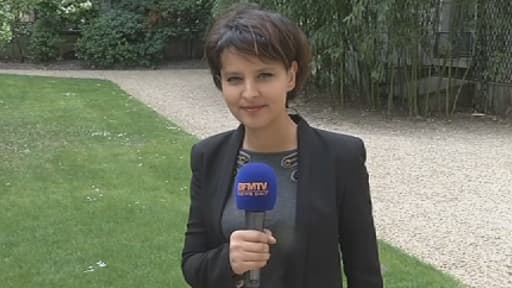 Najat Vallaud-Belkacem détaille sur BFMTV l'appli mobiles "Leadership pour elles"