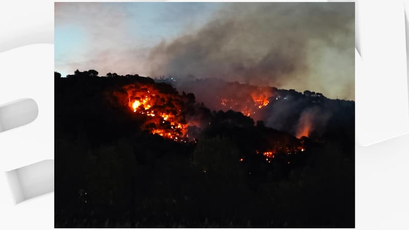 Alpes-Maritimes: un incendie en cours entre Nice et Colomars, une cinquantaine...