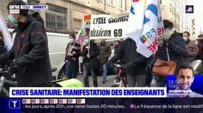 Crise sanitaire : manifestation des enseignants