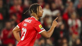 Cher Ndour avec Benfica en mars 2023.