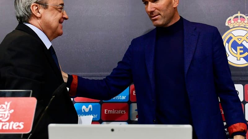 Florentino Pérez et Zinedine Zidane