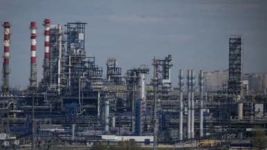 Une raffinerie du géant russe Gazprom près de Moscou, le 28 avril 2022