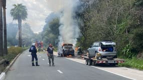L'incendie s'est déclaré dans l'après-midi du mercredi 26 mars à Cannes, boulevard du Riou. 