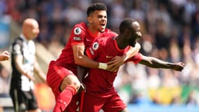 Naby Keita célèbre son but avec Luis Diaz