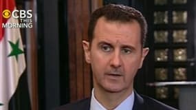 Le président syrien a accordé une interview à la chaîne américiane CBS.