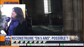 Reconstruire Notre-Dame en 5 ans? "C’est le vœu de la maire de Paris de pouvoir retrouver Notre-Dame pour 2024"