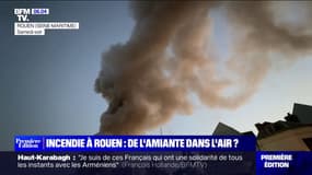 Incendie à Rouen: la présence d'amiante inquiète 