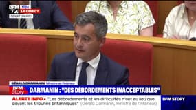 Gérald Darmanin sur le Stade de France: "Les débordements et les difficultés n'ont eu lieu que devant les tribunes britanniques"