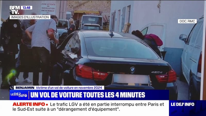 Automobile: un vol de voiture toutes les 4 minutes en France