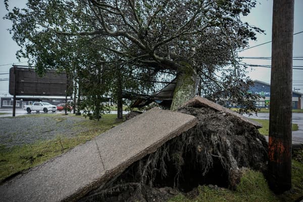 Les dégâts causés par l'ouragan Fiona au Canada, le 24 septembre 2022.