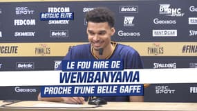 Betclic Elite : Le fou rire de Wembanyama proche d'une belle gaffe