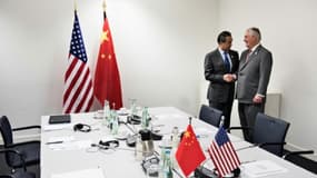 Wang Yi et Rex Tillerson le 17 février 2017 à Bonn