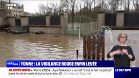 Crues dans l'Yonne: la vigilance rouge levée, la décrue s'amorce lentement