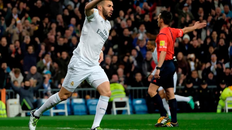 Karim Benzema après son but contre Séville