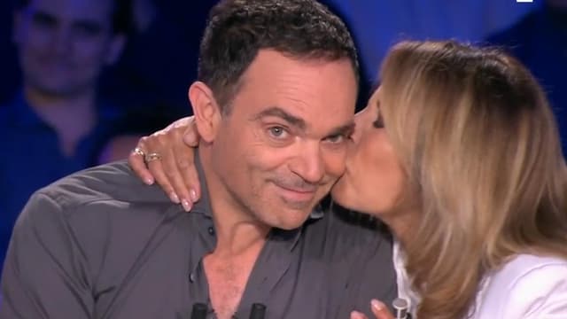 Yann Moix et Nicole Calfan sur le plateau de "On n'est pas couché", samedi 30 juin.