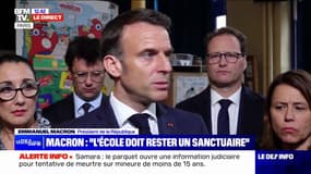 "L'école doit rester un sanctuaire", réagit Emmanuel Macron après la violente agression d'un adolescent à Viry-Châtillon 