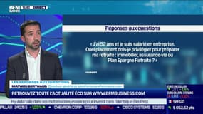 Les questions : quel placement dois-je privilégier pour ma retraite : immobilier, assurance-vie ou Plan Epargne Retraite ? - 27/05