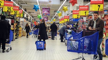 Un supermarché. illustration