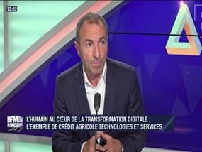 BFM Stratégie: (Cours 75) L'humain au cœur de la transformation digitale, l'exemple de Crédit Agricole Technologies et Services - 13/07