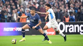 Kylian Mbappé et Boubacar Kamara, à Marseille le 24 octobre 2021