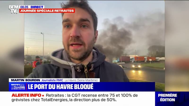 Mobilisation contre la réforme des retraites: le port du Havre bloqué ce mardi matin