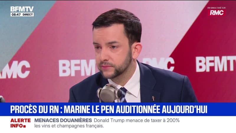 Procès du RN: "J'ai l'intime conviction que Marine Le Pen est innocente", assure Jean-Philippe Tanguy, député Rassemblement national de la Somme