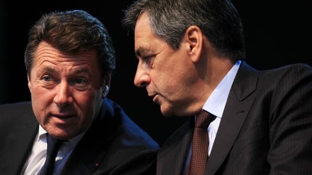 Christian Estrosi et François Fillon le 13 septembre 2013 à Nice.