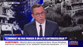Meurtre dans une mosquée du Gard: le suspect a indiqué "qu'il voulait tuer au moins deux autres personnes" pour être qualifié de "tueur en série", indique le ministre de l'Intérieur, Bruno Retailleau